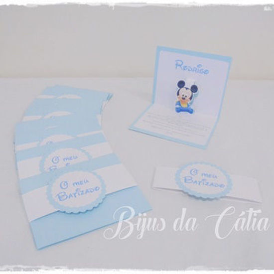 Imagem de Convite de batizado - Mickey 3D